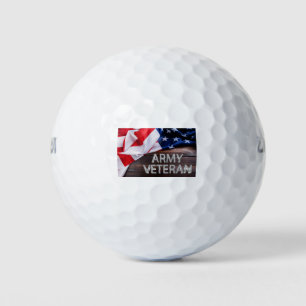 Patriotic “Army Veteran” Golf Balls