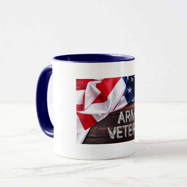 Patriotic “Army Veteran” Mug (Front Left)