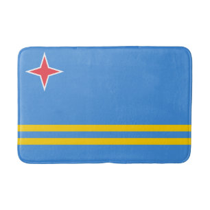 Patriotic Aruba Flag Bath Mat