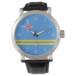 Patriotic Aruba Flag Watch