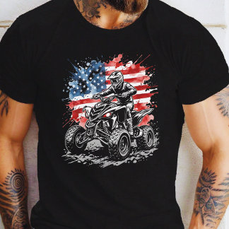 Patriotic ATV Quad Rider  T-Shirt