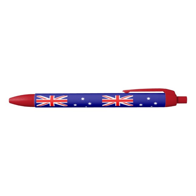Patriotic Australian Flag Blue Ink Pen (Top)