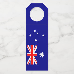 Patriotic Australian Flag Bottle Tag