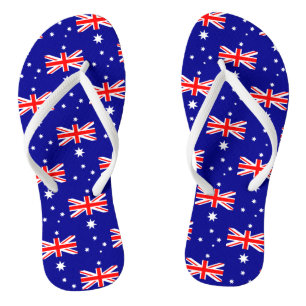 Patriotic Australian Flag Flip Flops