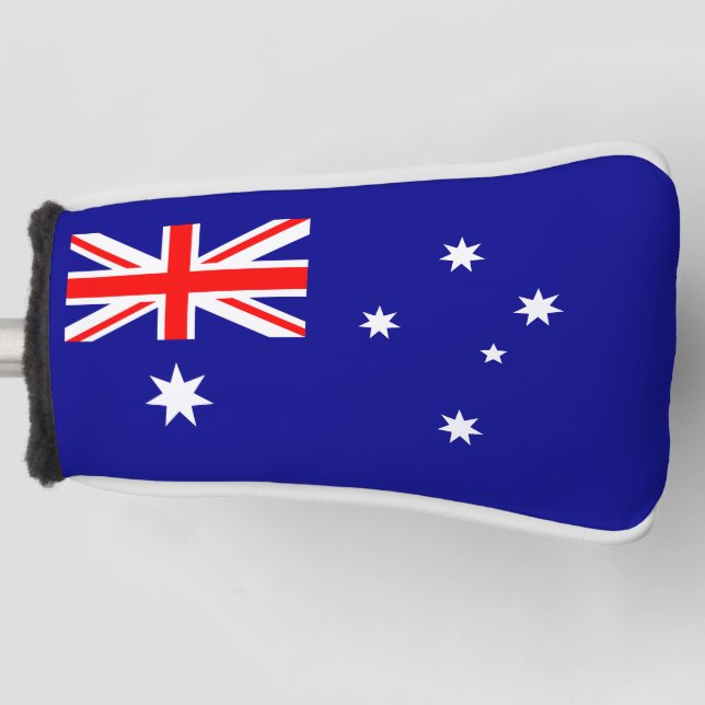 Patriotic Australian Flag Golf Head Cover (Front)
