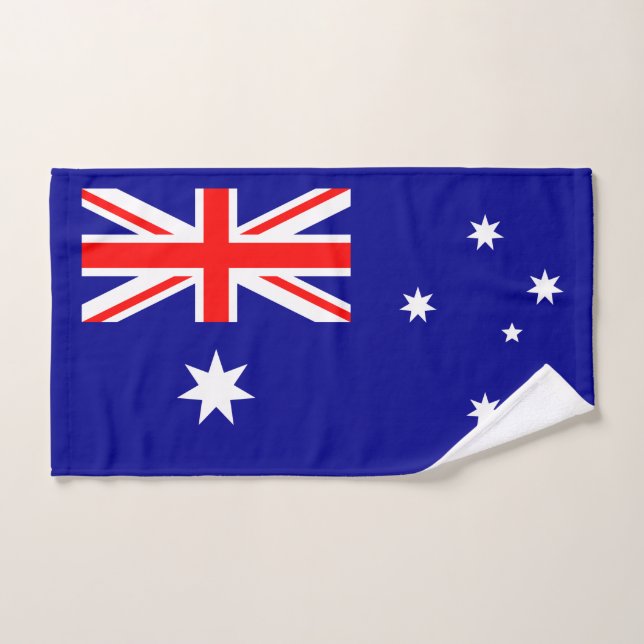 Patriotic Australian Flag Hand Towel (Hand Towel)