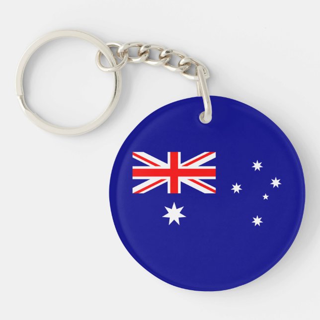 Patriotic Australian Flag Keychain (Front)