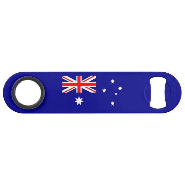 Patriotic Australian Flag Keychain Bottle Opener (Front (Horizontal))