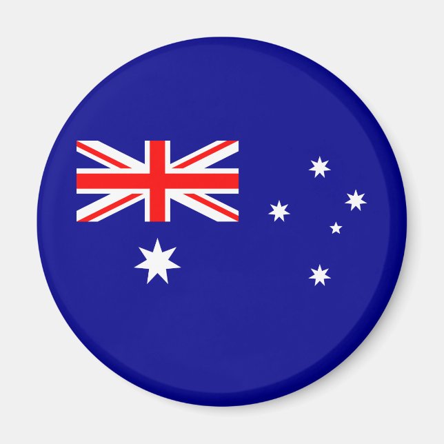 Patriotic Australian Flag Magnet (Front)