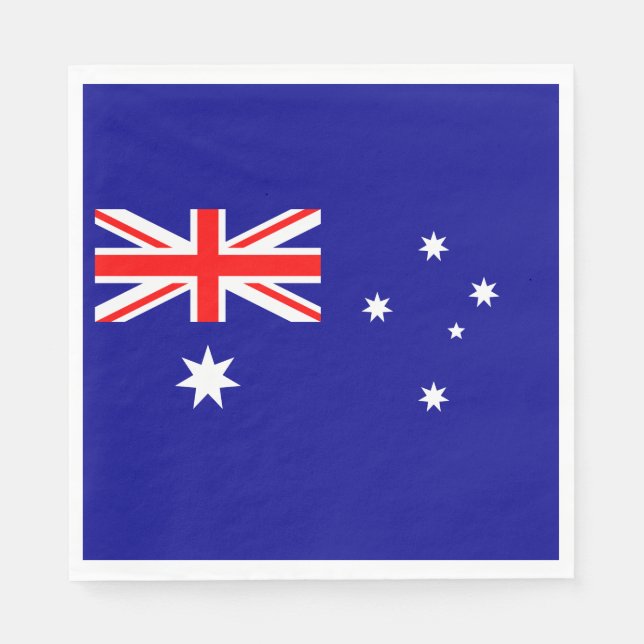 Patriotic Australian Flag Napkin (Front)