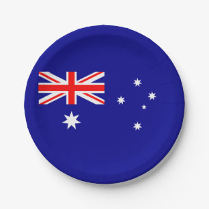Patriotic Australian Flag Paper Plate
