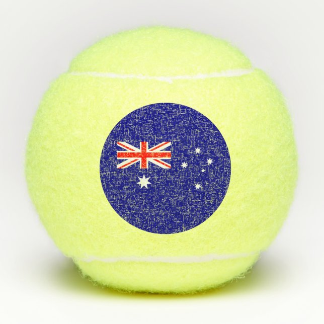 Patriotic Australian Flag Tennis Balls (Front)