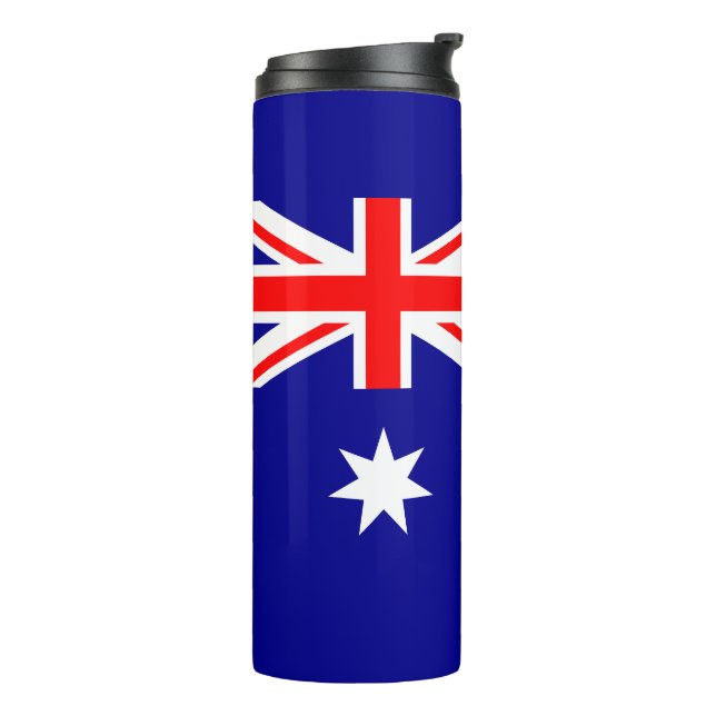 Patriotic Australian Flag Thermal Tumbler (Rotated Left)
