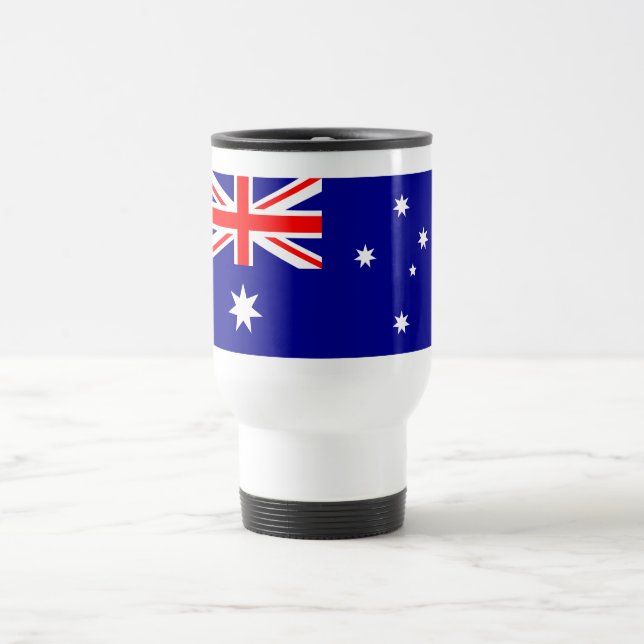 Patriotic Australian Flag Travel Mug (Center)