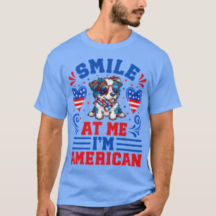 Patriotic Australian Shepherd Dog 1 T-Shirt