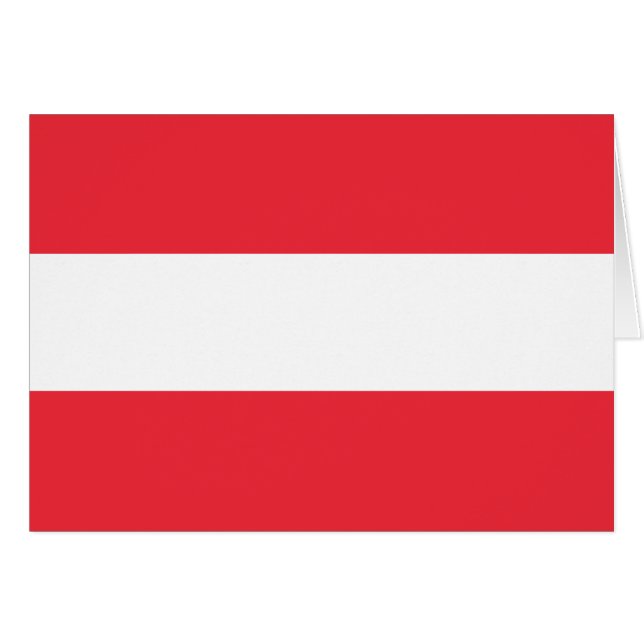 Patriotic Austrian Flag (Front Horizontal)