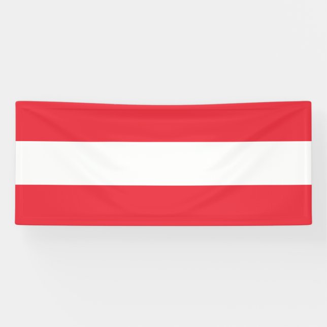 Patriotic Austrian Flag Banner (Horizontal)