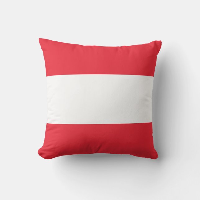 Patriotic Austrian Flag Cushion (Front)