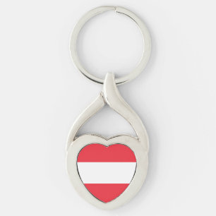 Patriotic Austrian Flag Key Ring