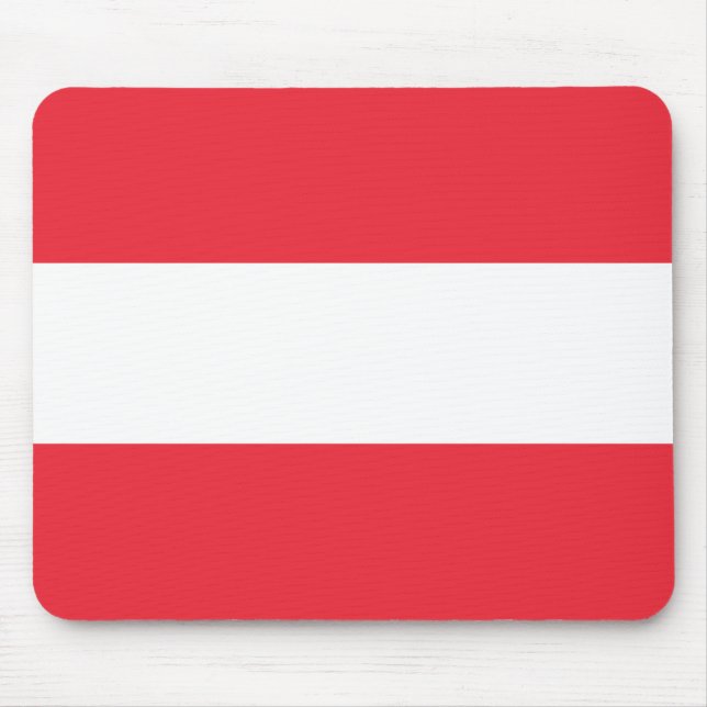 Patriotic Austrian Flag Mouse Mat (Front)