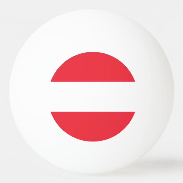 Patriotic Austrian Flag Ping Pong Ball (Front)