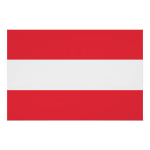 Patriotic Austrian Flag Poster