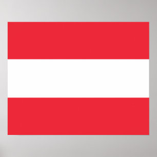 Patriotic Austrian Flag Poster