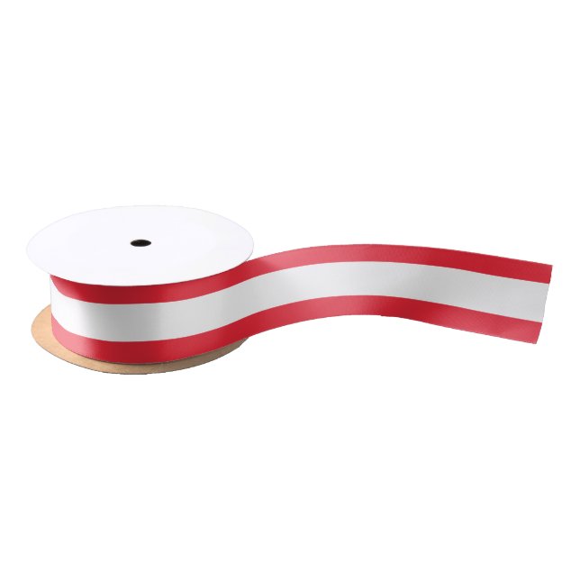 Patriotic Austrian Flag Satin Ribbon (Spool)