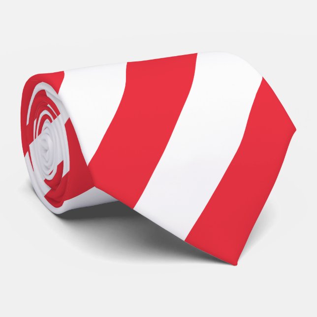 Patriotic Austrian Flag Tie (Rolled)