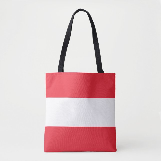 Patriotic Austrian Flag Tote Bag (Front)