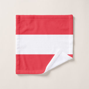 Patriotic Austrian Flag Wash Cloth