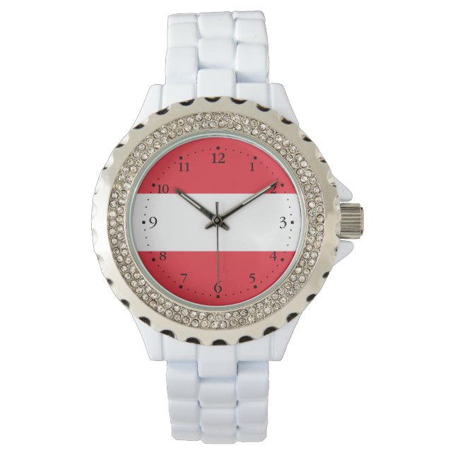 Patriotic Austrian Flag Watch (Front)