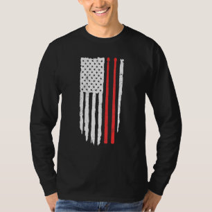 Patriotic Awesome Drummer Distressed American Flag T-Shirt