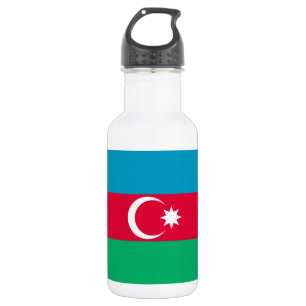 Patriotic Azerbaijan Flag 532 Ml Water Bottle