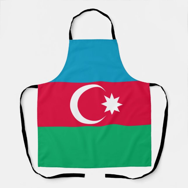 Patriotic Azerbaijan Flag Apron (Front)