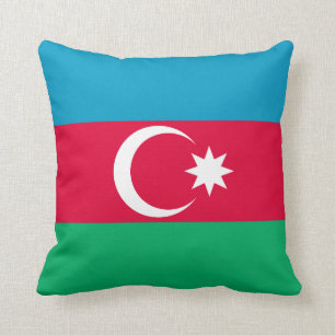 Patriotic Azerbaijan Flag Cushion