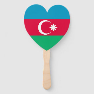 Patriotic Azerbaijan Flag Hand Fan