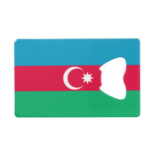 Patriotic Azerbaijan Flag Keychain Bottle Opener
