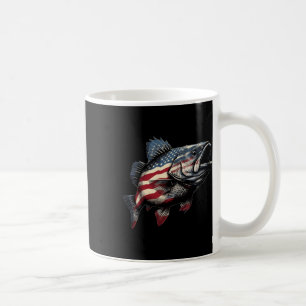 Patriotic B Fishing American Flag Fisherman Appare Coffee Mug