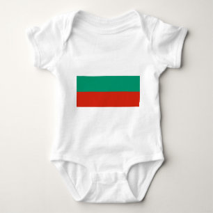 Patriotic baby bodysuit with flag Bulgaria