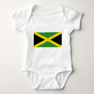 Patriotic baby bodysuit with flag Jamaica