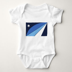 Patriotic baby bodysuit with flag of Columbia