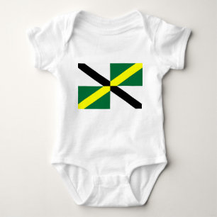 Patriotic baby bodysuit with flag of Monterey USA