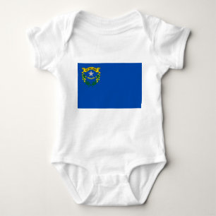 Patriotic baby bodysuit with flag of Nevada