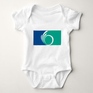 Patriotic baby bodysuit with flag of Ottawa