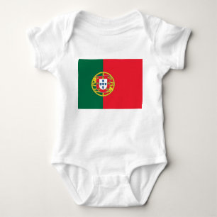 Patriotic baby bodysuit with flag Portugal