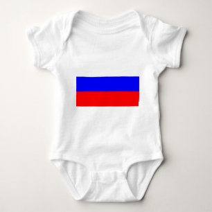Patriotic baby bodysuit with flag Russia