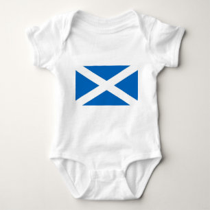 Patriotic baby bodysuit with flag Scotland, UK