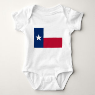 Patriotic baby bodysuit with flag Texas, USA