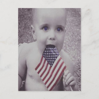 Patriotic Baby Postcard